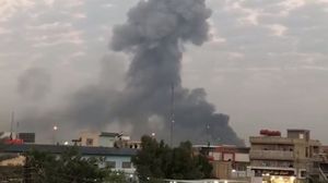 انفجار مخزن اسلحة في بغداد- تويتر