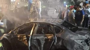 الحادث نجم عن تصادم سيارة كانت تسير عكس الاتجاه قرب معهد الأورام وسط القاهرة بثلاث سيارات أخرى- تويتر