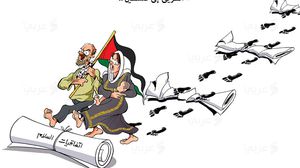 الطريق إلى فلسطين! كاريكاتير