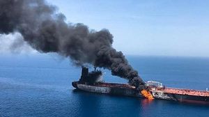 سفينة اصابة هجوم بحر عمان الانضاول