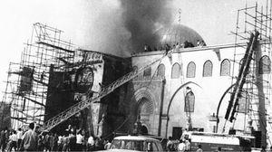 أحرق متطرف يهودي المسجد الأقصى المبارك في العام 1969- وفا