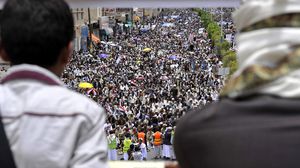 الحوثيون خلال إحدى تظاهراتهم في صنعاء - الأناضول