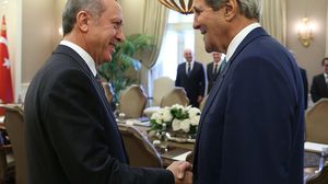 أردوغان يستقبل كيري في أنقرة - الأناضول