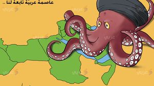 الأخطبوط الإيراني كاريكاتير