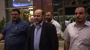 تأتي زيارة أبو مرزوق بعد أيام من زيارة الرئيس الفلسطيني محمود عباس للقاهرة - أرشيفية ( أ ف ب )