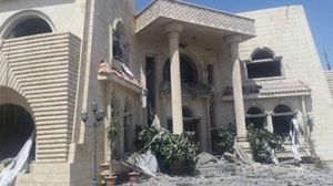 منزل السفير العماني في صنعاء بعد القصف - تويتر