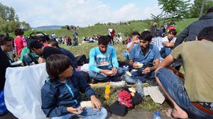 سبعة آلاف لاجئ وصلوا في يوم واحد إلى مقدونيا (أرشيفية) - أ ف ب