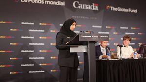 وزيرة الصحة القطرية تعلن تبرع بلادها أمام المؤتمر - قنا