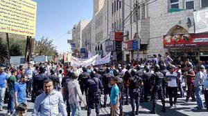 قوات الأمن منعت مسيرة رافضة لاتفاقية الغاز في إربد- عربي21