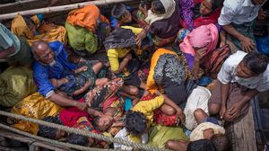 فر 603 آلاف من المسلمين الروهينغا من أراكان إلى بنغلادش- جيتي