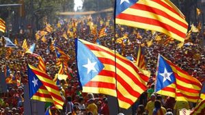 إقليم كتالونيا أجرى مطلع تشرين الأول 2017 استفتاء للانفصال عن إسبانيا - ا ف ب