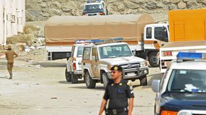 أصيب ثلاثة من رجال الأمن السعودي في الحادث- جيتي