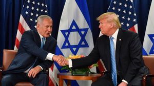ترامب كان قال الأربعاء إن "الولايات المتحدة مع إسرائيل 100 في المئة"- جيتي 
