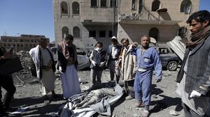 غارة التحالف أدت إلى مقتل 14 من مقاتلي الحوثي أيضا- جيتي