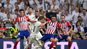 كان أتلتيكو مدريد الأخطر في بداية المباراة من خلال الهجمات المرتدة- غيتي