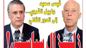 وصل قيس سعيد ونبيل القروي إلى الدور الثاني من الانتخابات- صحيفة الشروق