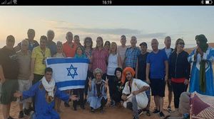 راية الكيان الصهيوني في منطقة مرزوكة السياحية جنوب المغرب ـ فيسبوك