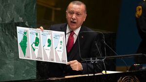 الرئيس التركي ندد بكلمته بممارسات الاحتلال في الضفة الغربية وقطاع غزة- جيتي 