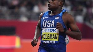 لم يظهر كولمان في بداية تصفيات سباق 200 متر اليوم- فيسبوك