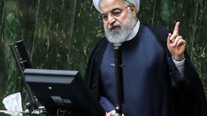 الرئيس الإيراني في البرلمان- جيتي