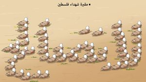 كاريكاتير لا تصالح شهداء فلسطين