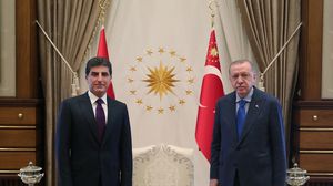 جرى لقاء أردوغان وبارزاني في المجمع الرئاسي في العاصمة أنقرة- الأناضول