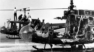 طائرتا هليوكابتر تعرضا للتفجير بعد فشل عملية ميونيخ عام 1972 (أرشيف)