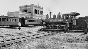 محطة قطارات القدس في العام 1900