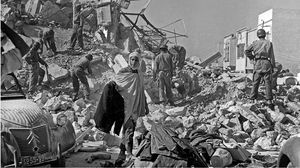 صورة من زلزال أكادير المدمر الذي ضرب المغرب عام 1960- جيتي