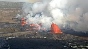 السلطات أعلنت أن المنطقة حول فوهة بركان ميرابي محظورة- جيتي