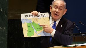 نتنياهو عرض خريطة "الشرق الأوسط الجديد" برؤية إسرائيلية- جيتي