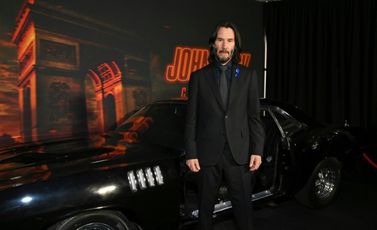 الممثل كيانو ريفز على هامش عرض أول لفيلم "جون ويك: تشابتر 4" في هوليوود بتاريخ 20 آذار/مارس 2023