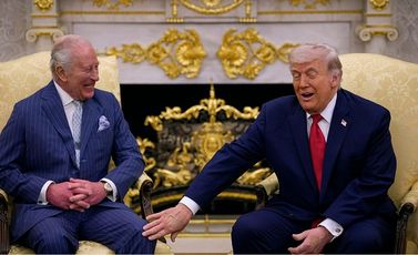 ترامب الملك تشارلز - جيتي