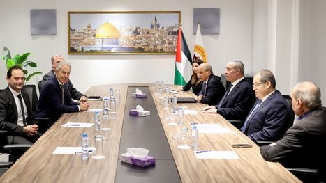ماذا وراء اجتماع بلير في رام الله وعلاقته بخطة إنهاء حرب غزة