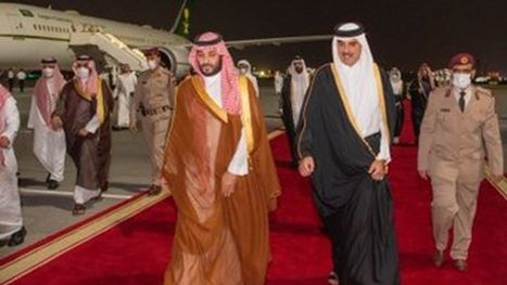 حرب غزة تتصدر المباحثات بين أمير قطر وولي العهد السعودي