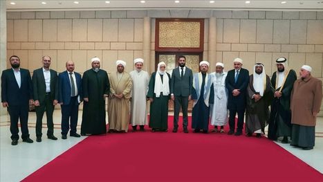الشرع يستقبل وفدا من "علماء المسلمين" في دمشق ...
