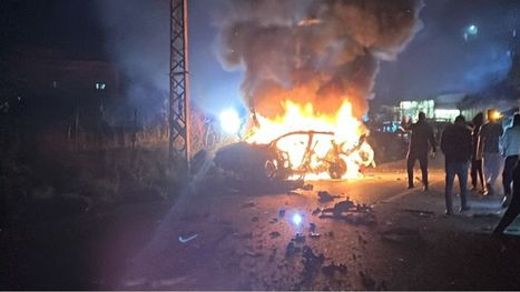 استشهاد لبناني بعد قصف سيارته من قبل طائرة مسيرة ...