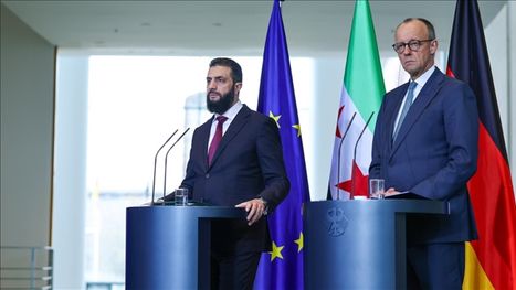 ميرتس والشرع يتفقان على إعادة اللاجئين السوريين.. وبرلين تربط الدعم بالإصلاح السياسي