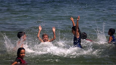غضب في دولة الاحتلال بسبب صور لمواطنين في غزة "يسبحون رغم الحرب" (شاهد)