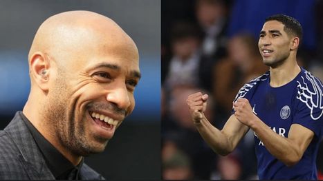 الأسطورة تييري هنري يفاجئ المغربي أشرف حكيمي بـ"اللغة ...