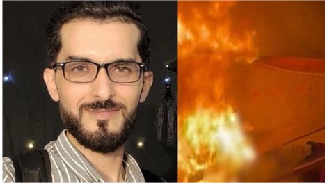 استشهاد الصحفي أحمد منصور بعد يوم من احتراقه بقصف ...