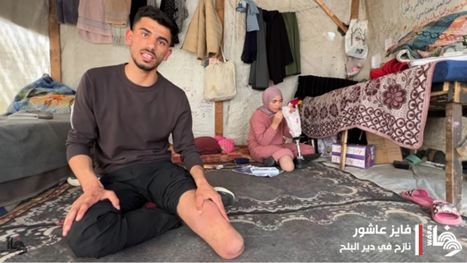 طفلة وشقيقها يحاولان التأقلم بعد بتر ساقيهما خلال إبادة غزة (شاهد)