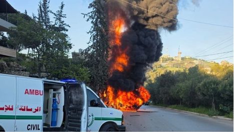 ثلاثة شهداء جراء غارة إسرائيلية على سيارة جنوب لبنان