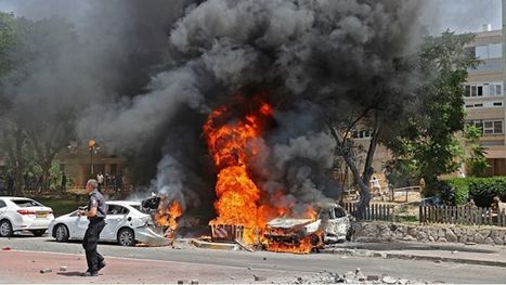 رشقة صاروخية كبيرة من غزة صوب عسقلان ومستوطنات قريبة (شاهد)