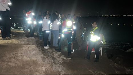 إنقاذ 6 مستوطنين من الغرق في البحر الميت (شاهد)