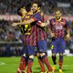 سيسك فابريغاس يحتفل بتسجيل الهدف في مرمى سلتا فيغو مع لاعبي برشلونة