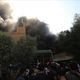 حرق مقر الحزب الديمقراطي الكردستاني في بغداد من قبل غاضبين من الحشد الشعبي الاناضول