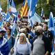 اسكتلنديون يتظاهرون للمطالبة بالاستقلال  (الأناضول)