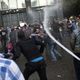 مظاهرة ضد المحاكم العسكرية خارج مجلس الشورى في القاهرة 26-11-13 ا ف ب