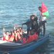 اطفال مشاركين بفعاليات سفينة آمال غزة - الاناضول